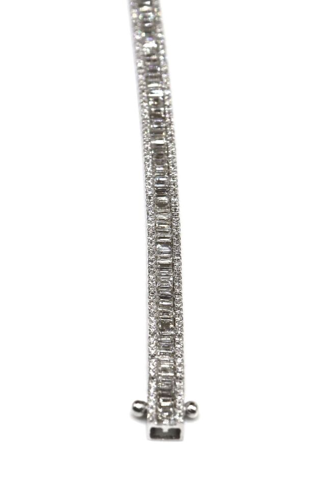 3.60 ct Baget Pırlanta Bileklik