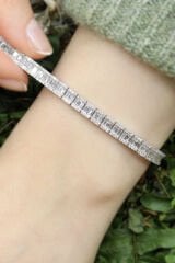 3.60 ct Baget Pırlanta Bileklik