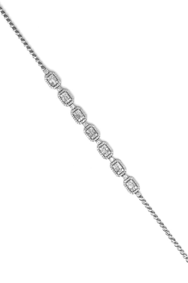 1.45 ct Baget Pırlanta Bileklik