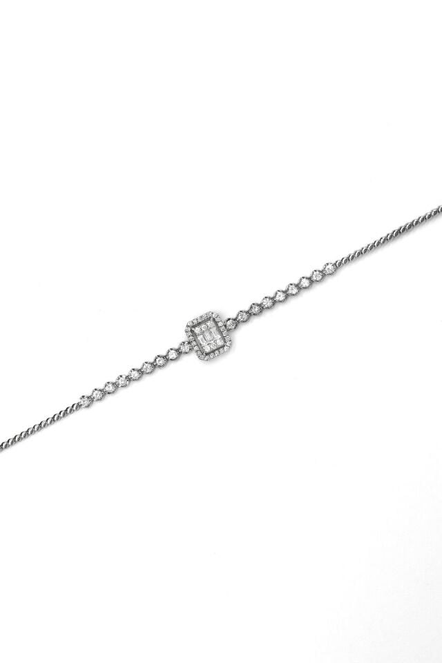 1.50 ct Baget Pırlanta Bileklik