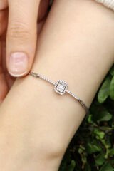 0.60 ct Baget Pırlanta Bileklik