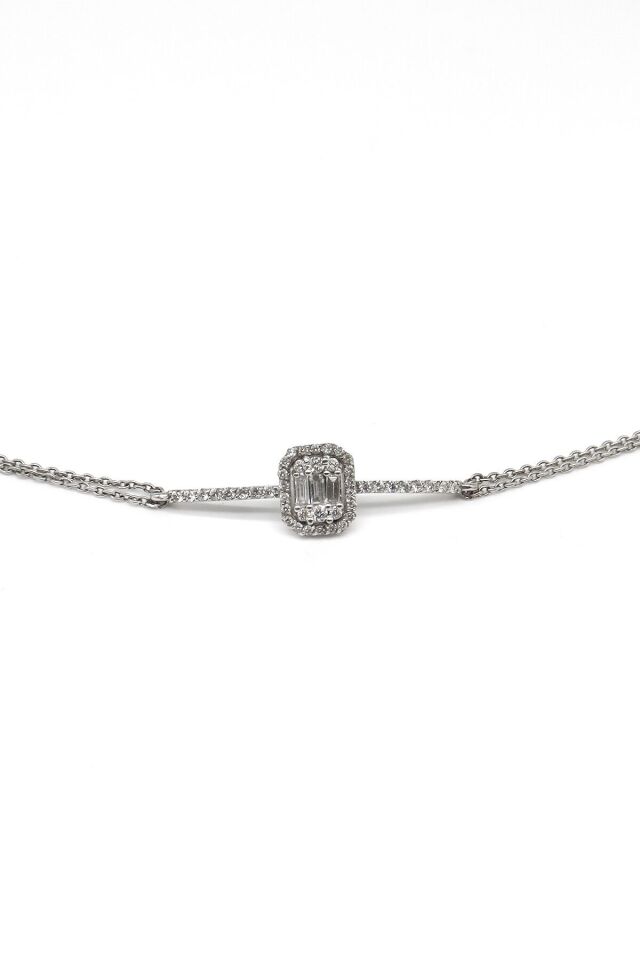 0.60 ct Baget Pırlanta Bileklik