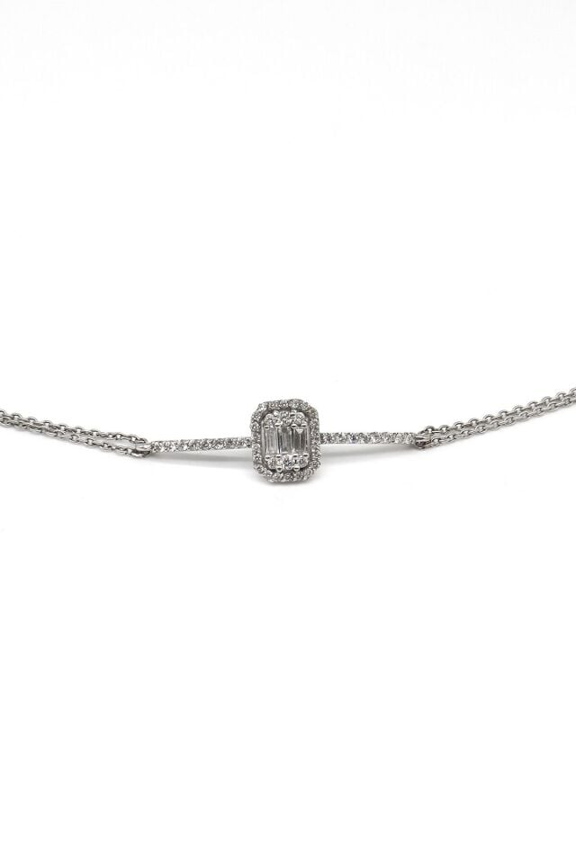 0.60 Ct Baget Pırlanta Bileklik