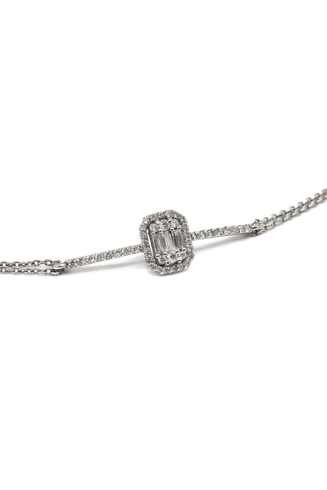 0.60 ct Baget Pırlanta Bileklik