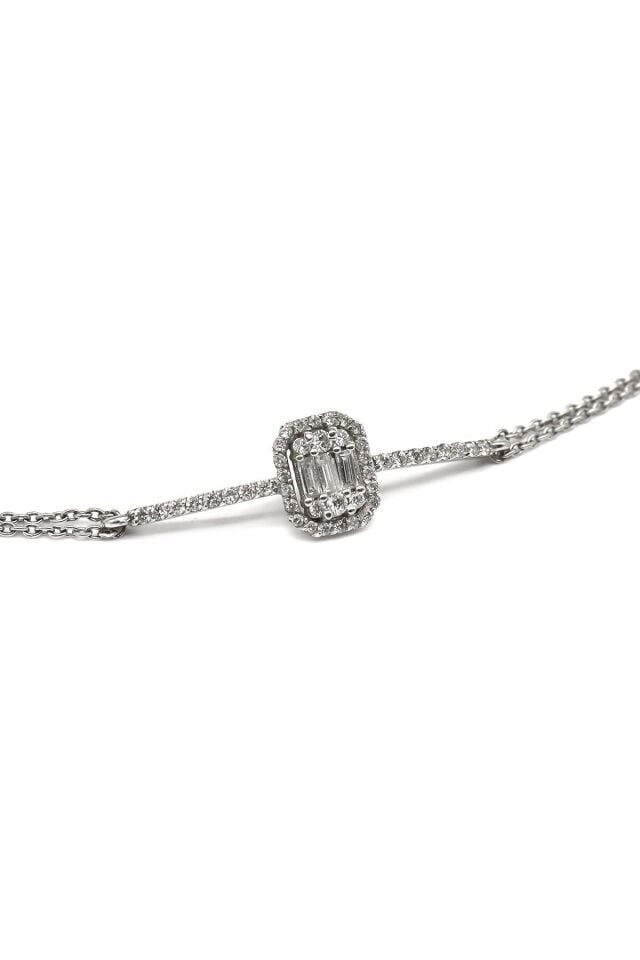 0.60 Ct Baget Pırlanta Bileklik
