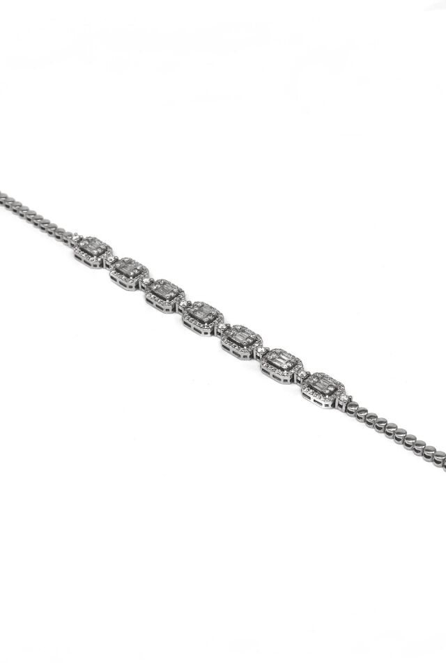 1.35 ct Baget Pırlanta Bileklik