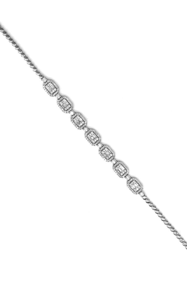 1.35 ct Baget Pırlanta Bileklik