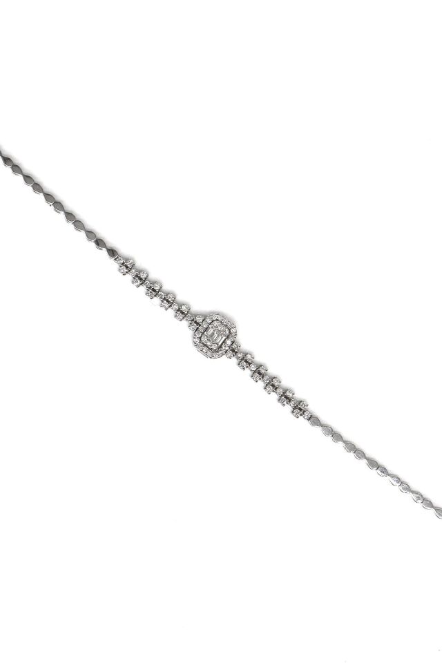 0.50 Ct Baget Pırlanta Bileklik