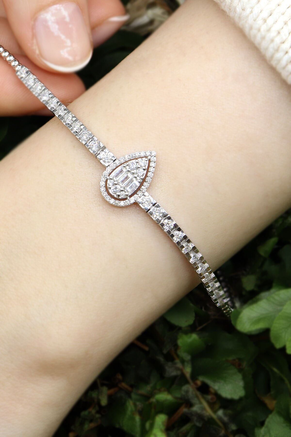 1.45 Ct Damla Coronet Pırlanta Bileklik