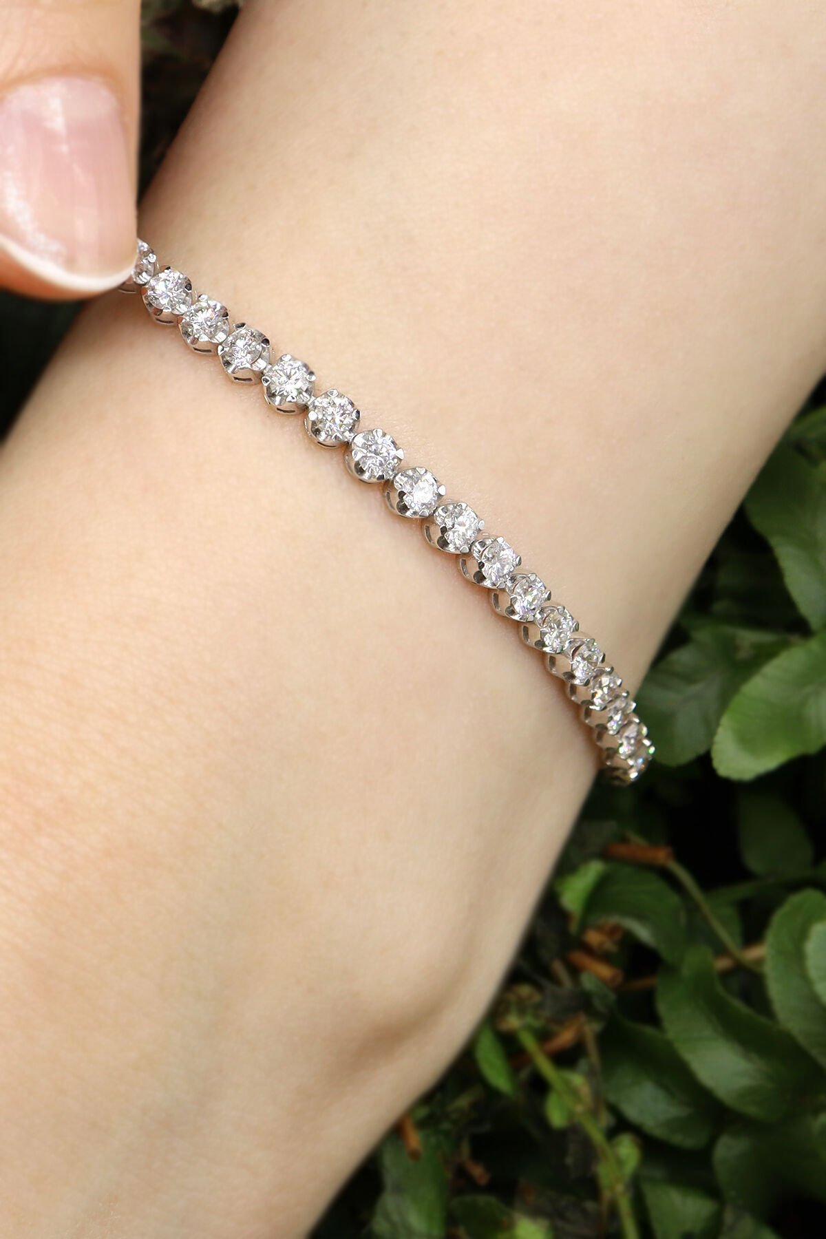 4.20 ct Suyolu Pırlanta Bileklik