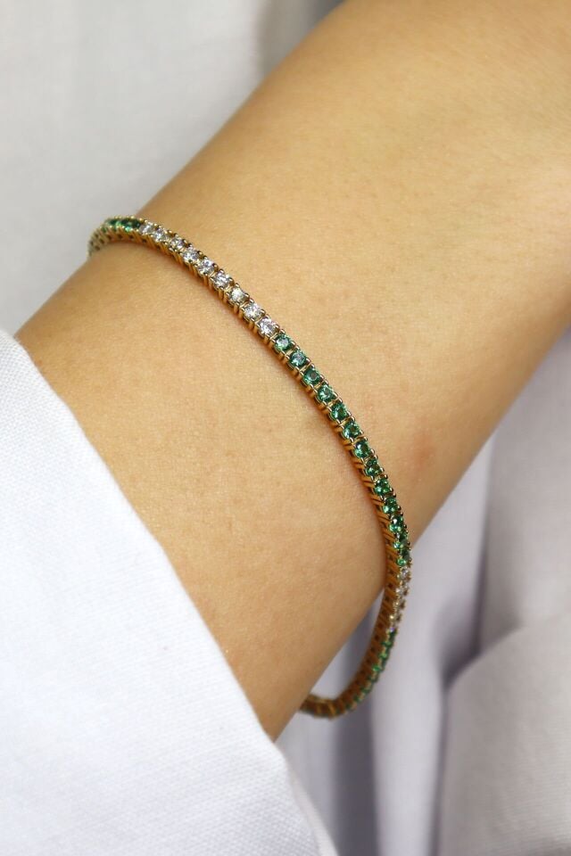 Zümrüt & Pırlanta Suyolu Bileklik