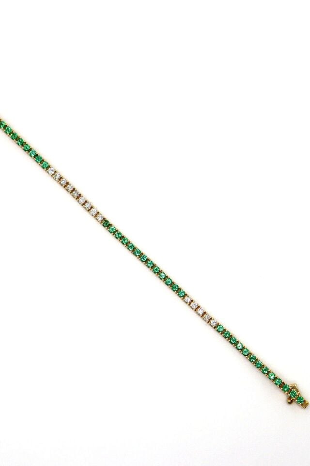 Zümrüt & Pırlanta Suyolu Bileklik