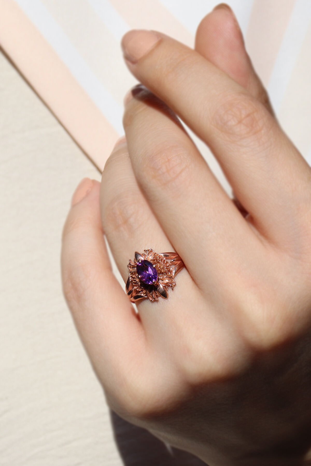 Vintage Ametist Yüzük