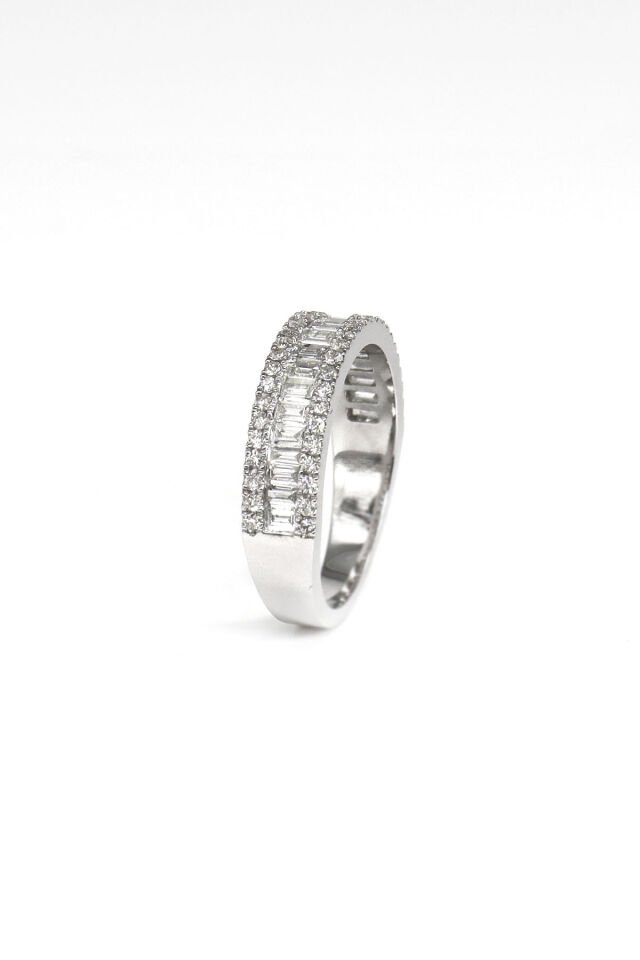 1.00 ct Yarımtur Pırlanta Yüzük