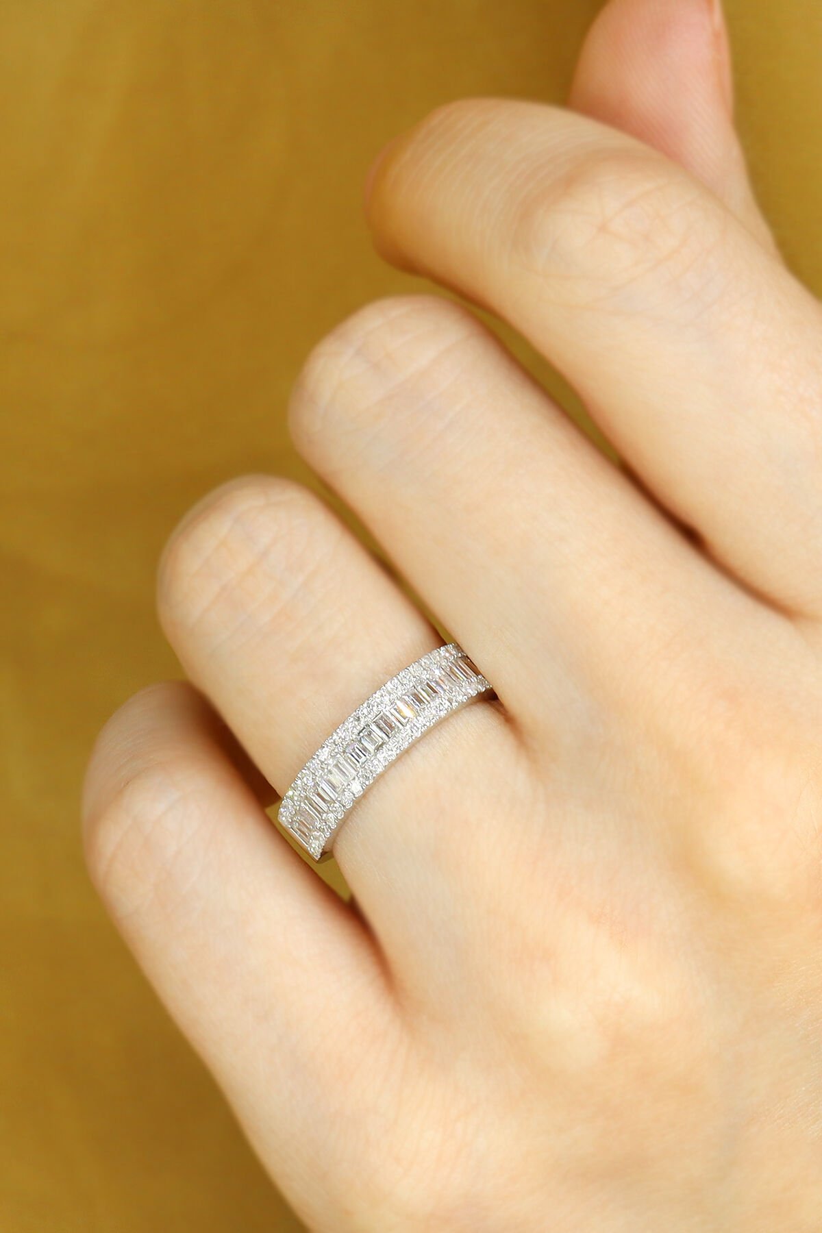 1.00 ct Yarımtur Pırlanta Yüzük