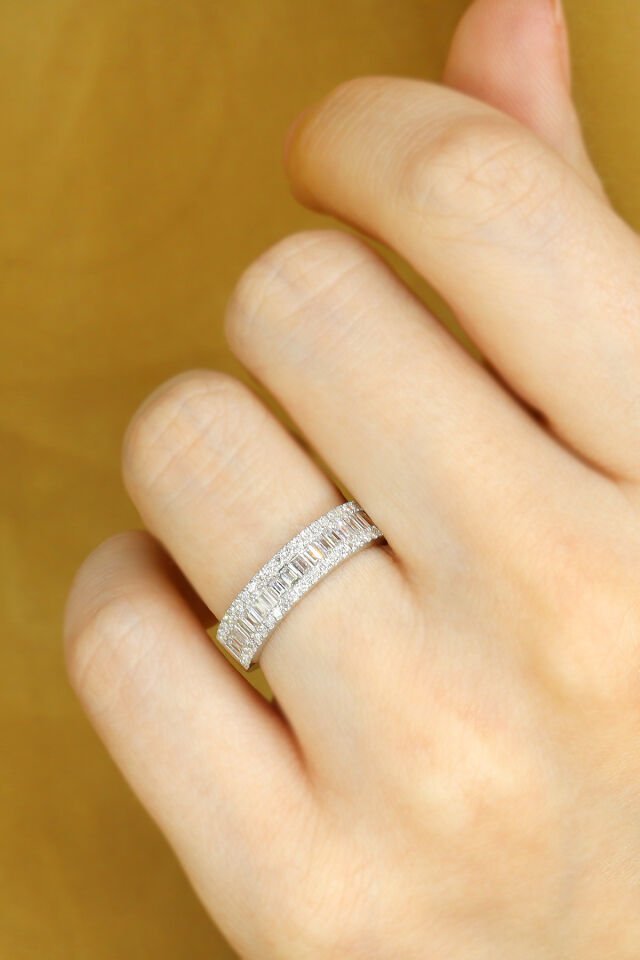 1.00 ct Yarımtur Pırlanta Yüzük