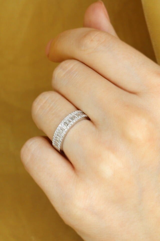 1.00 ct Yarımtur Pırlanta Yüzük