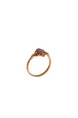 Vintage Ametist & Pırlanta Yüzük