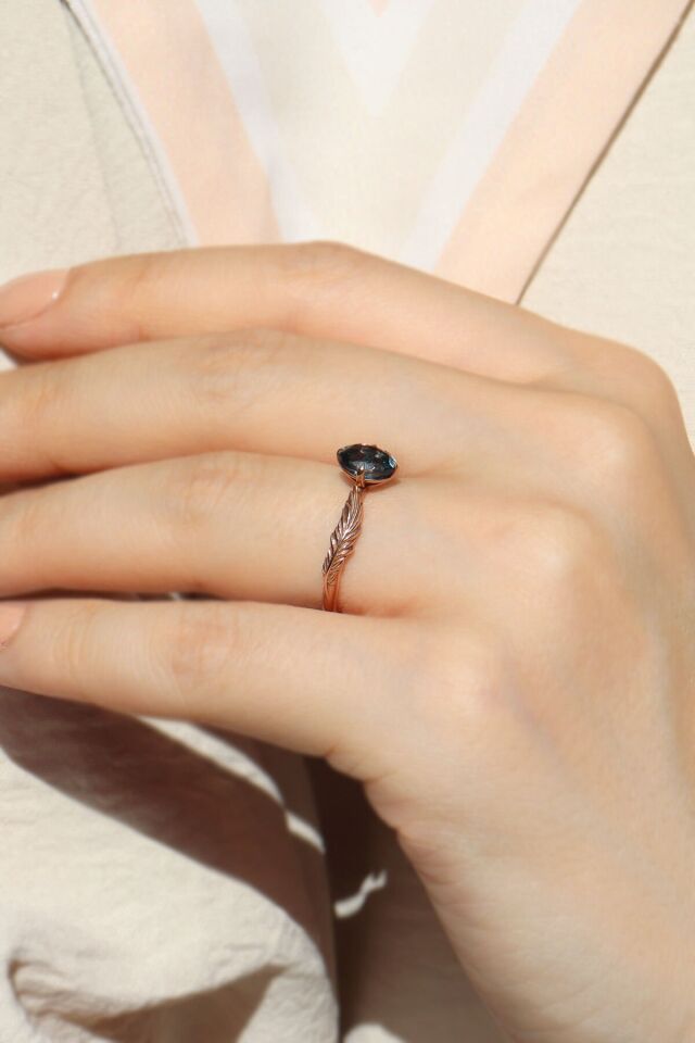 Vintage London Blue Yüzük