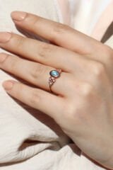 Vintage Opal & Pırlanta Yüzük