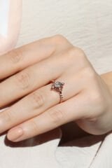 Vintage Moss Agate & Pırlanta Yüzük