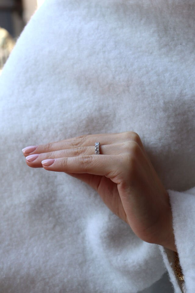 1.70 Ct Yarımtur Pırlanta Yüzük
