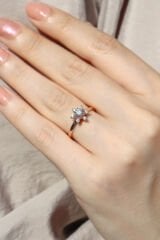 Vintage Lotus Pırlanta Yüzük