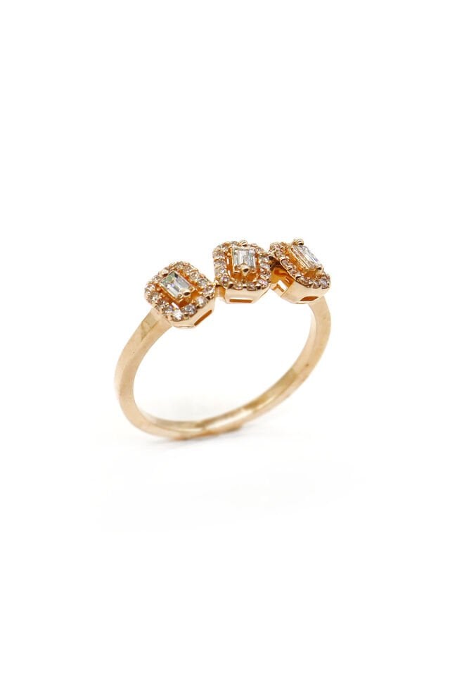 Tasarım Baget Pırlanta Yüzük