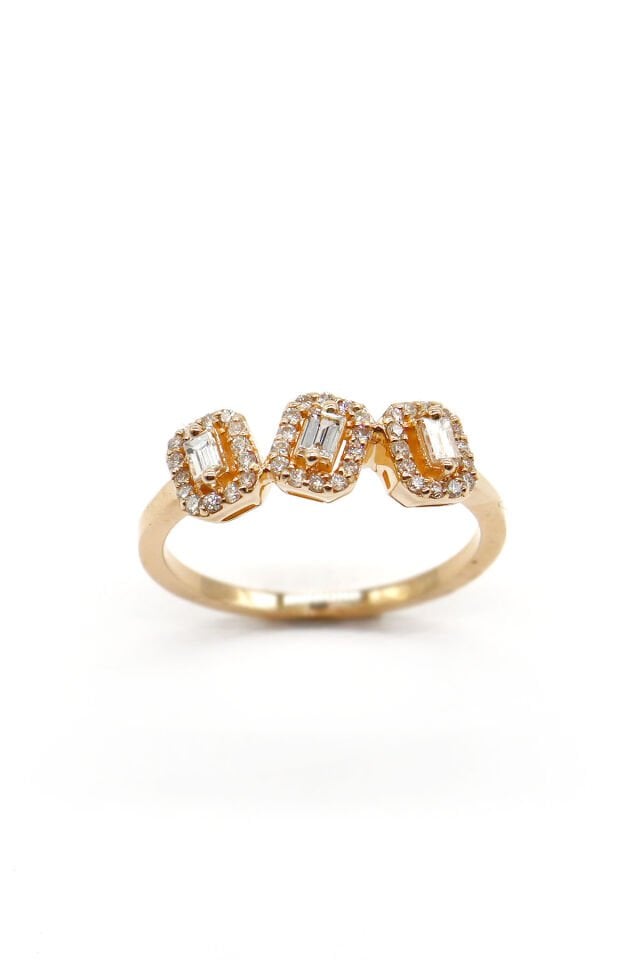 Tasarım Baget Pırlanta Yüzük