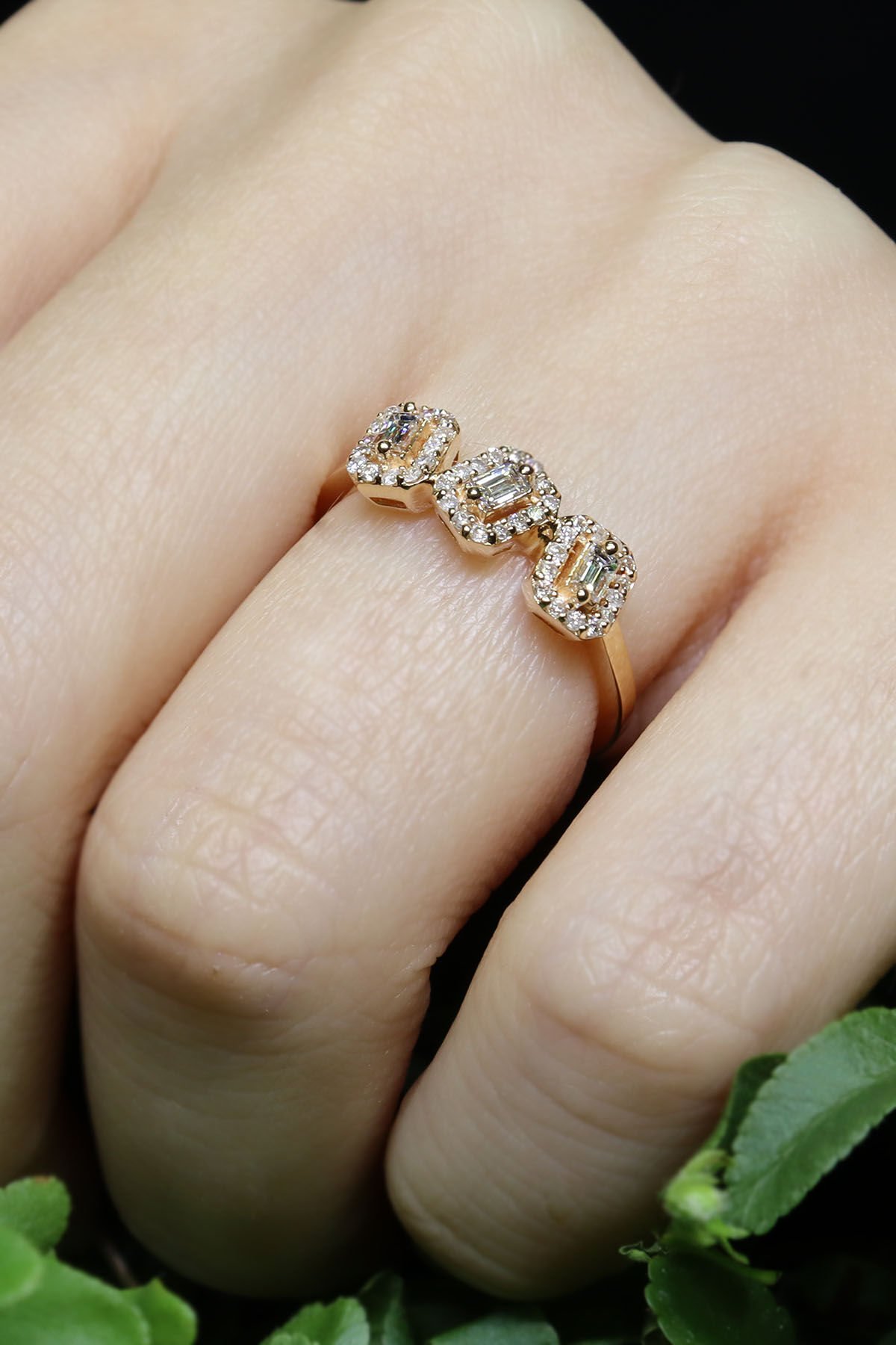 Tasarım Baget Pırlanta Yüzük