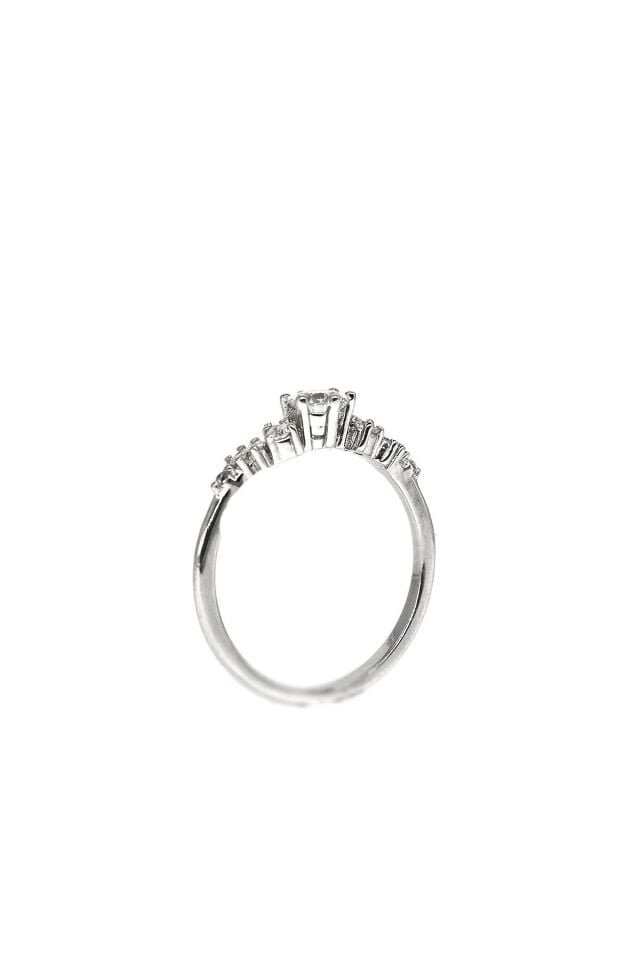 Vintage Asimetri Pırlanta Yüzük