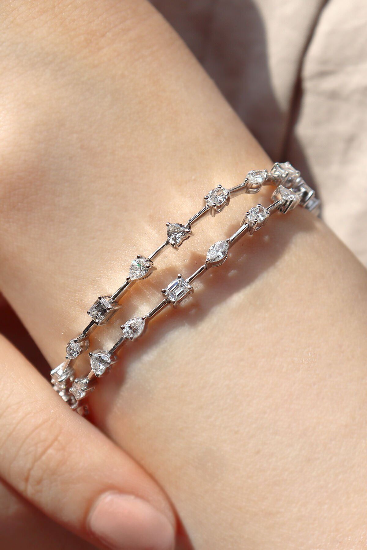 5.30 ct Emerald & Pırlanta Bileklik