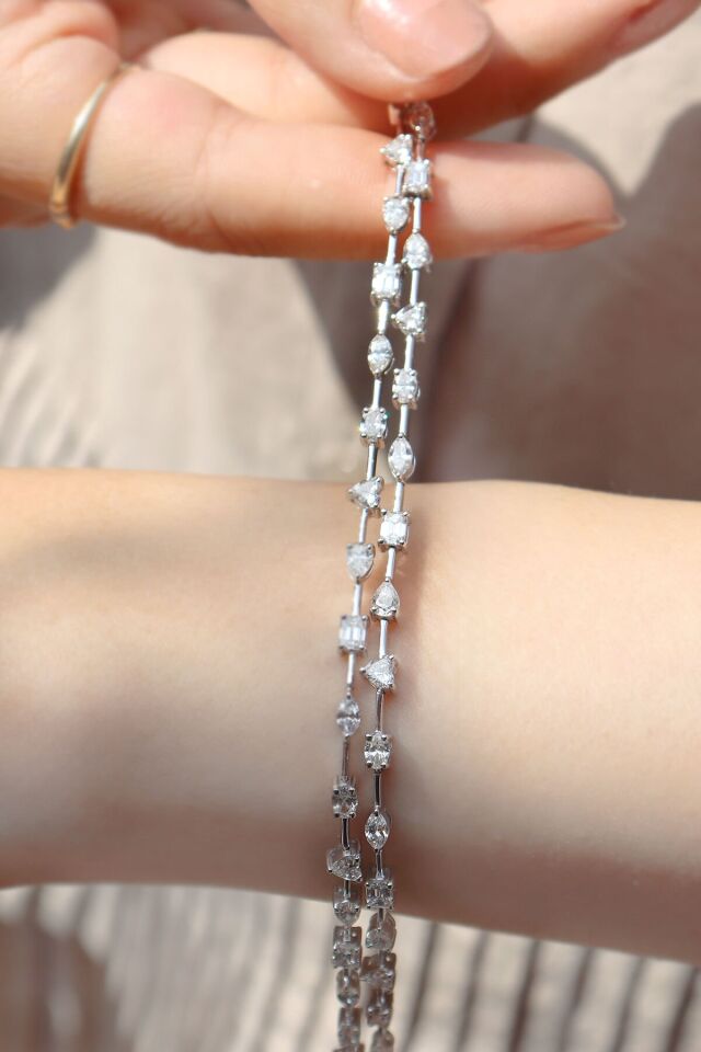 5.30 ct Emerald & Pırlanta Bileklik