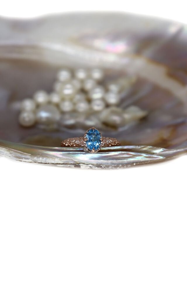 Vintage Aquamarine Yüzük