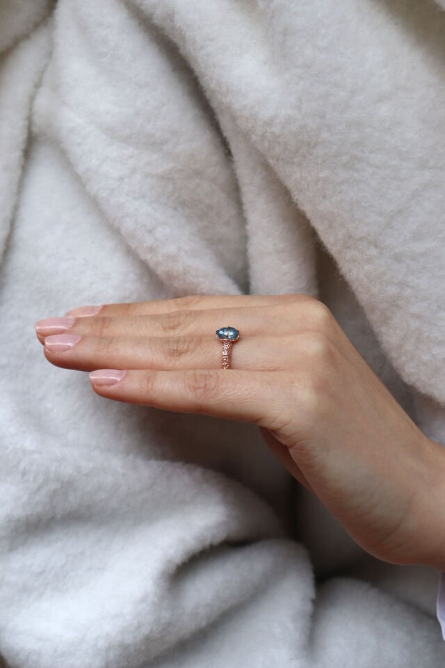 Vintage Aquamarine Yüzük
