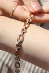 Tasarım Zincir Pırlanta Bileklik