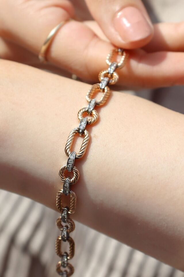 0.60 ct Zincir Pırlanta Bileklik