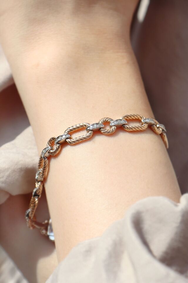 0.60 ct Zincir Pırlanta Bileklik