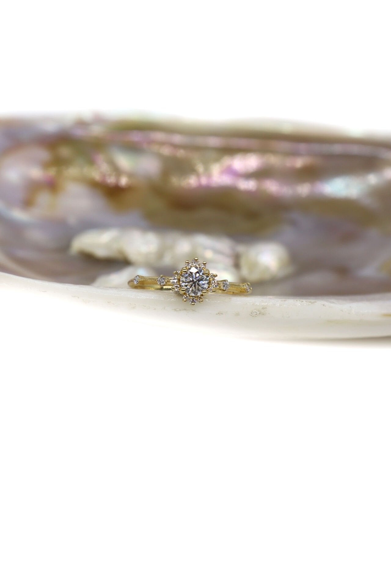 0.45 Ct Lotus Pırlanta Yüzük
