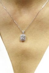 Baget Pırlanta Kolye