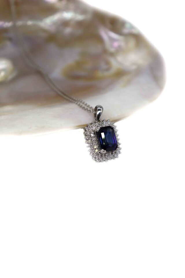 Safir Emerald Pırlanta Kolye