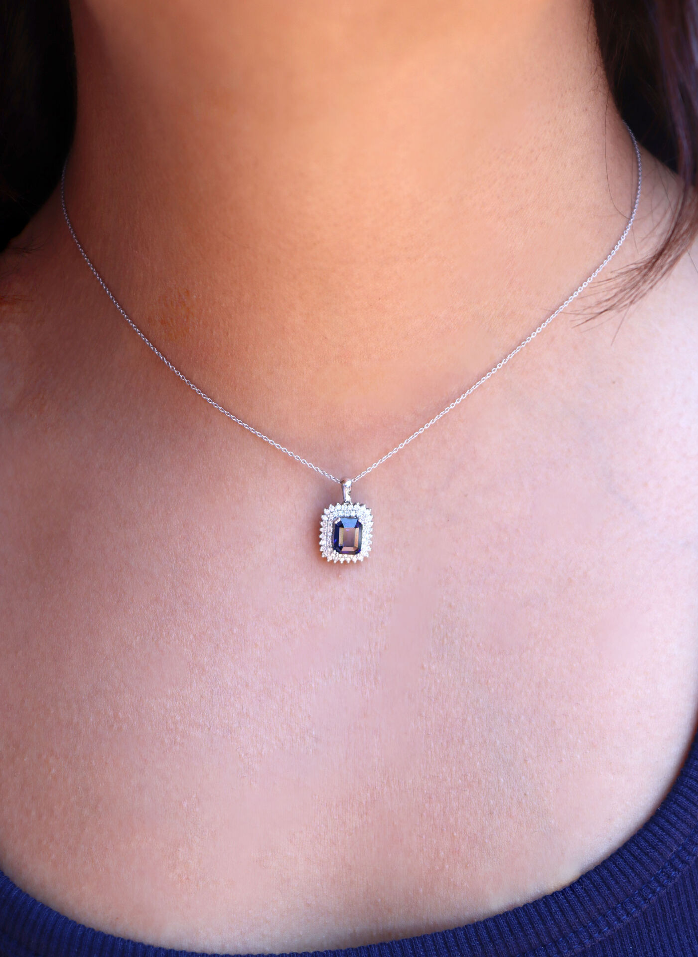Safir Emerald Pırlanta Kolye
