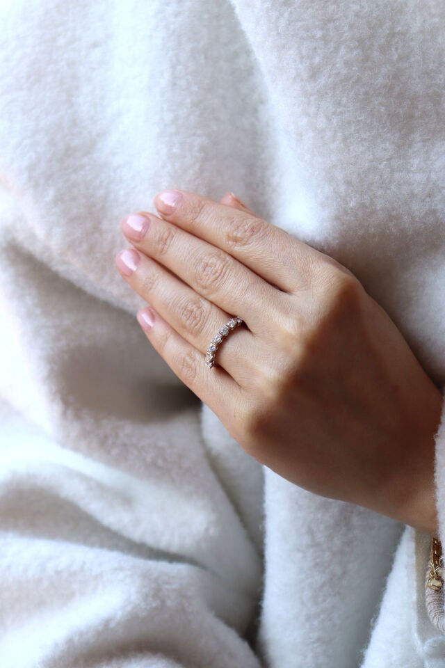 0.60 Ct Yarımtur Pırlanta Yüzük