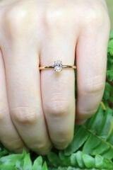 0.35 ct Oval Pırlanta Yüzük