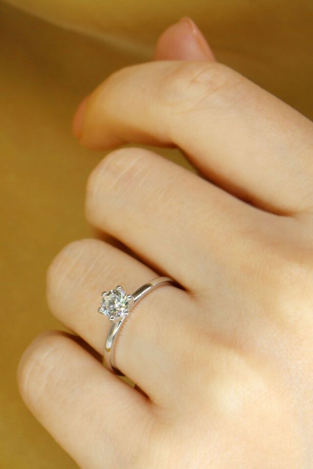 0.60 ct Pırlanta Tektaş Yüzük