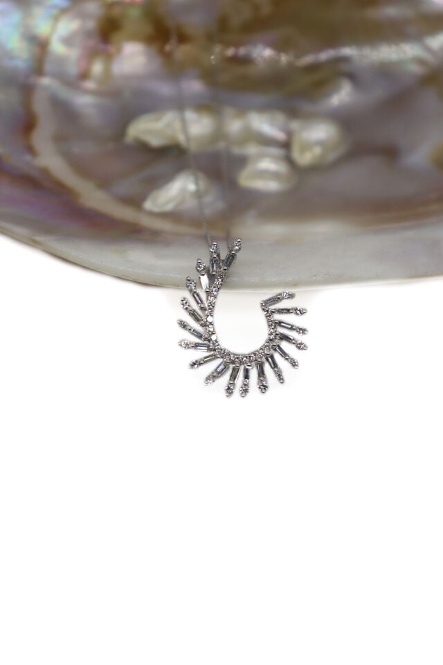 1.10 Ct Pırlanta Baget Kolye