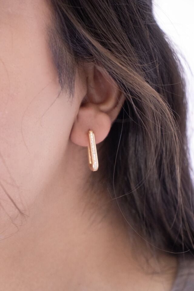 0.30 Ct  Tasarım Pırlanta Küpe
