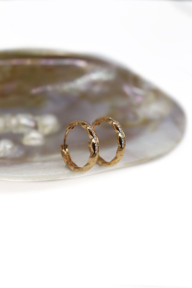 0.25 Ct Tasarım Pırlanta Küpe