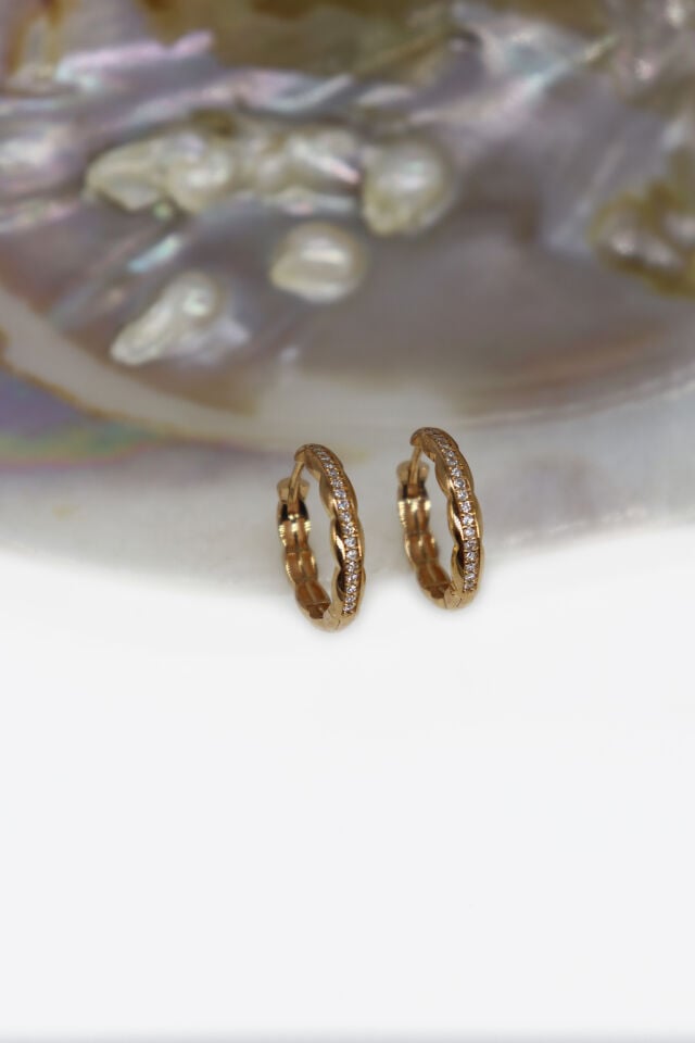 0.25 Ct Tasarım Pırlanta Küpe