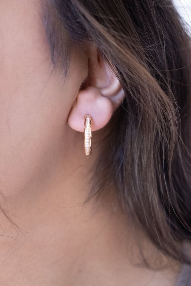 0.25 Ct Tasarım Pırlanta Küpe